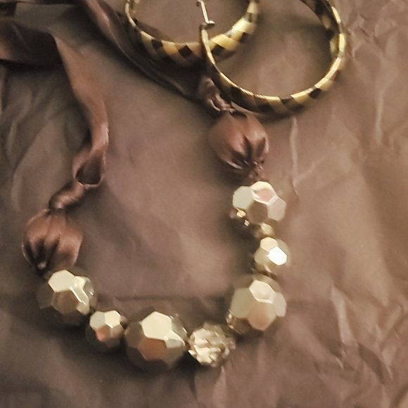 Silver and brown Necklace - 3 for $20 - Picture 3 of 3